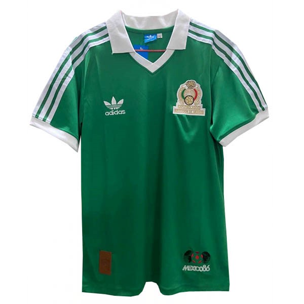 Tailandia Camiseta Mexico 1ª Kit Retro 1986 Verde